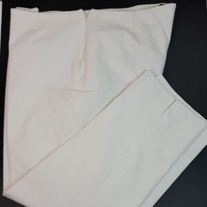 LAFAYETTE 148 NEW YORK WOMENS WHITE SUMMER CROPPED PANTS SIZE 12